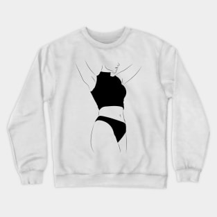 woman silhouette Crewneck Sweatshirt